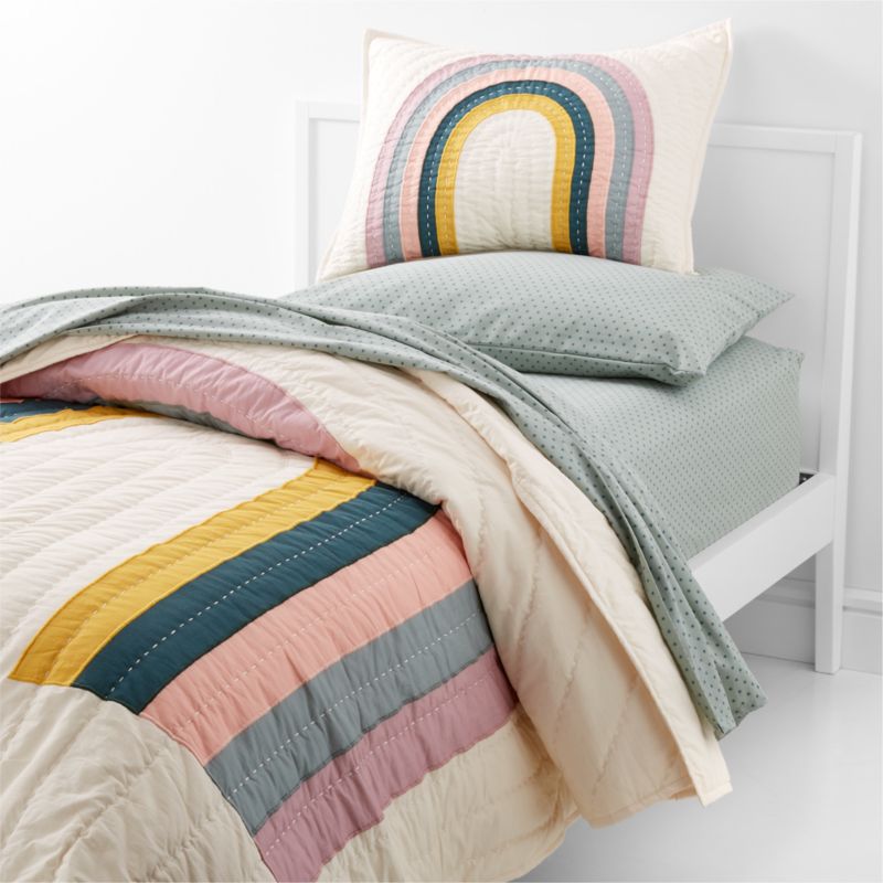 Coussin décoratif arc-en-ciel moderne pour enfants