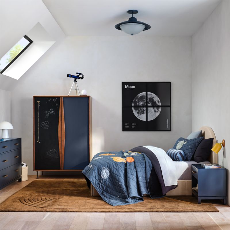 Applique murale pivotante à brancher Kids Pixi en métal et bois