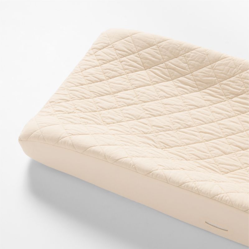 Housse de matelas à langer Baby Cozy Cloud en coton biologique lavé