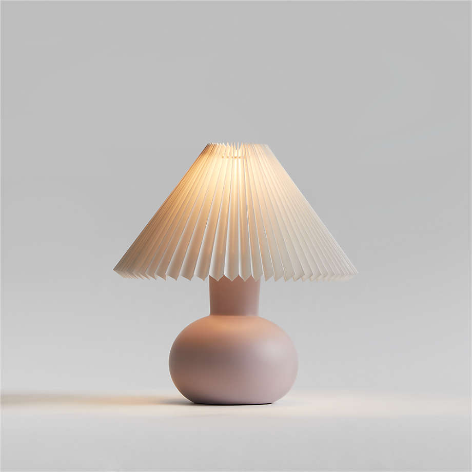 Lampe de table enfant en céramique cannelée Flo