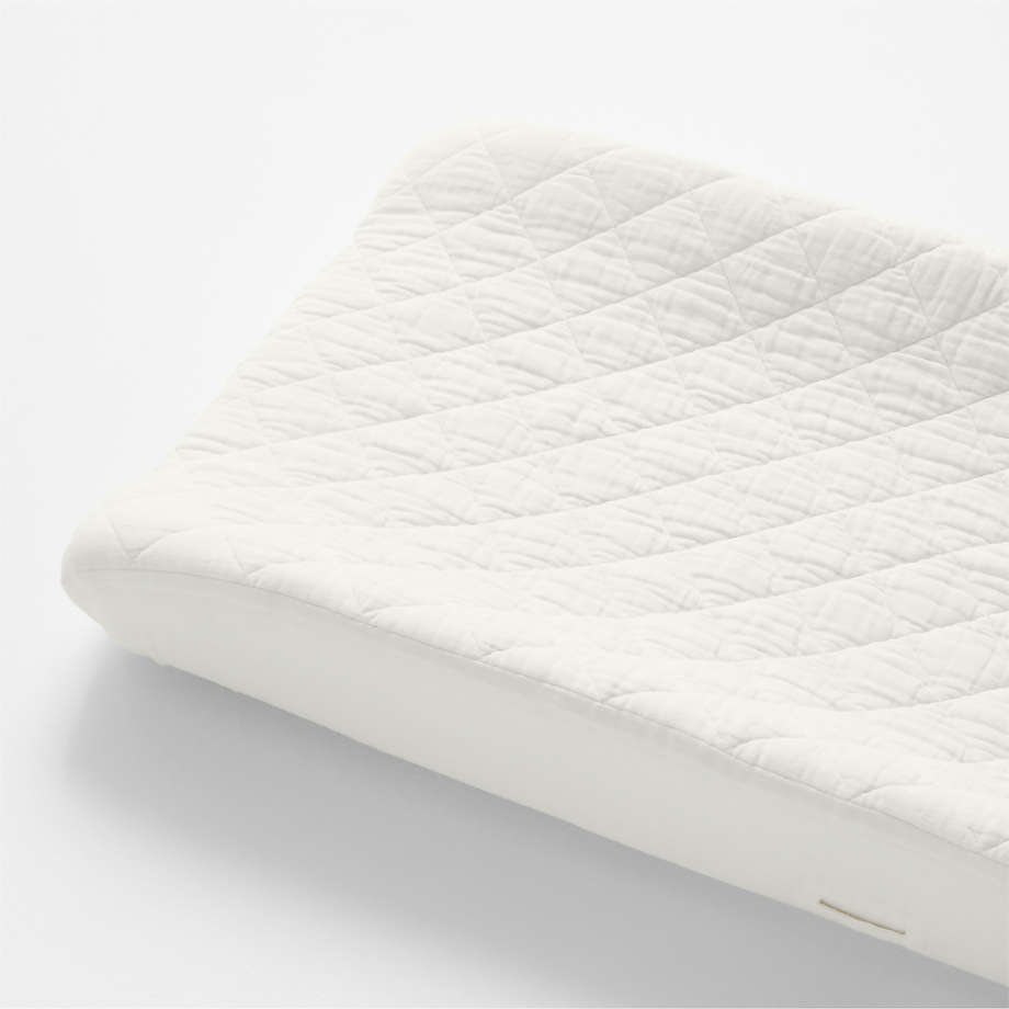 Housse de matelas à langer en gaze de coton biologique ultra-doux pour bébé