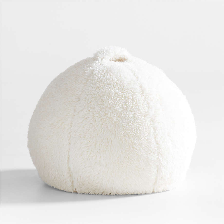 Pouf suspendu pour enfants en fausse fourrure mongole