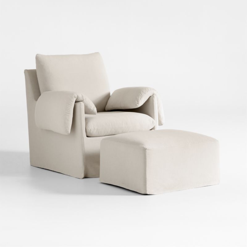 Fauteuil berçant pour chambre d'enfant Baby Piper avec housse amovible et base en bois