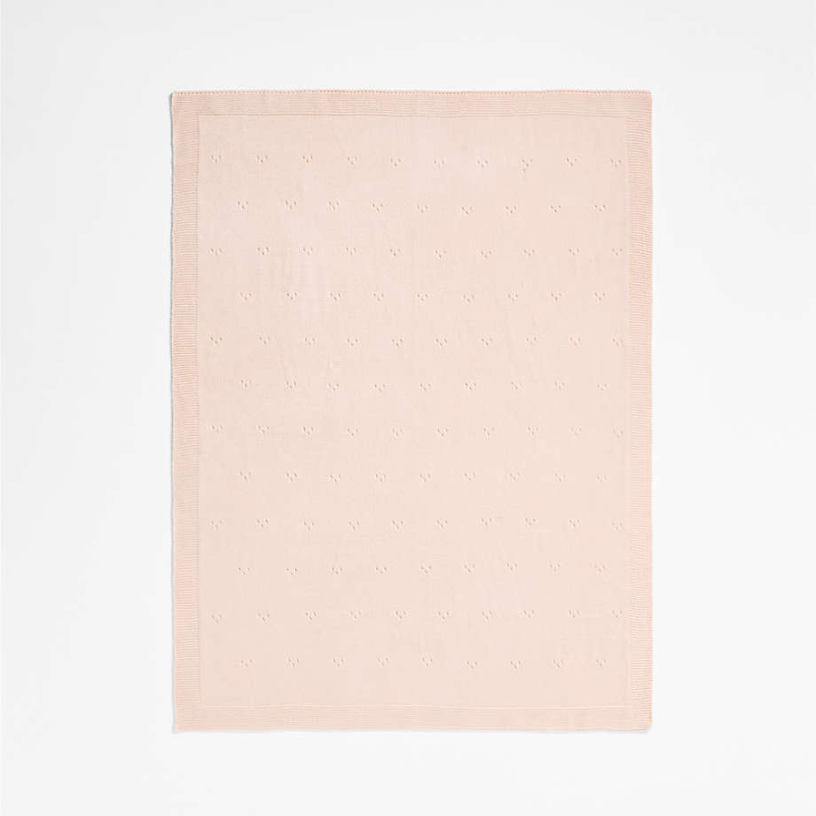 Couverture élégante en tricot pointelle pour poussette