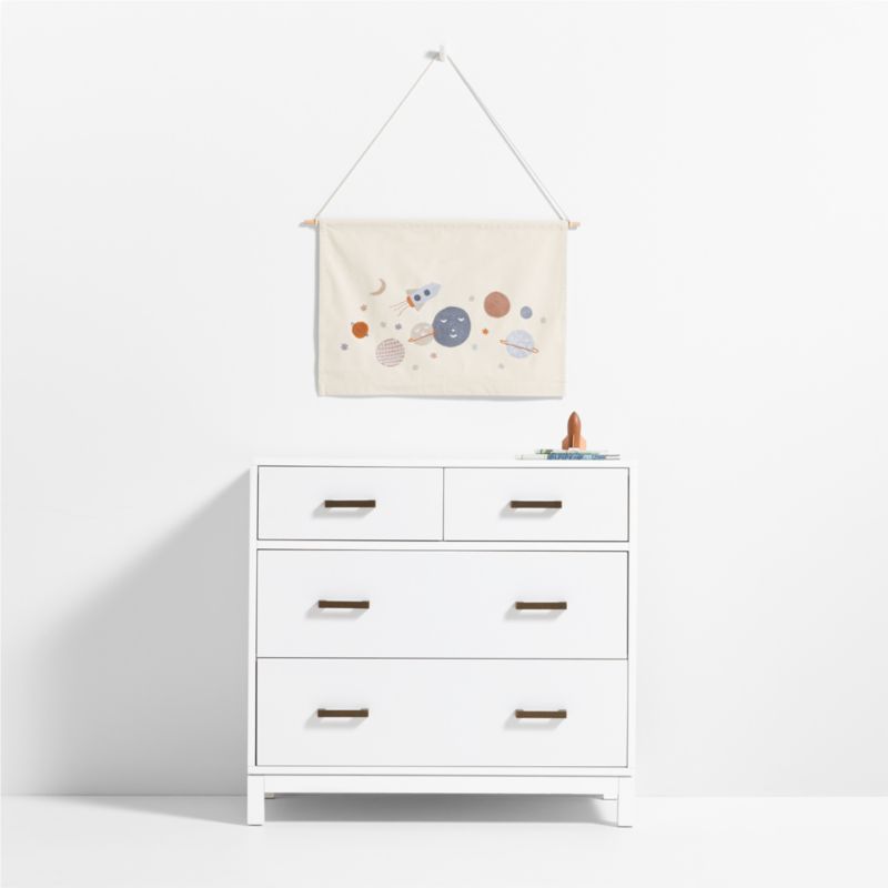 Tapisserie murale sur toile représentant l'espace pour enfants