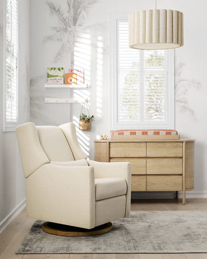 Applique murale à brancher Emme en lin plissé pour enfants