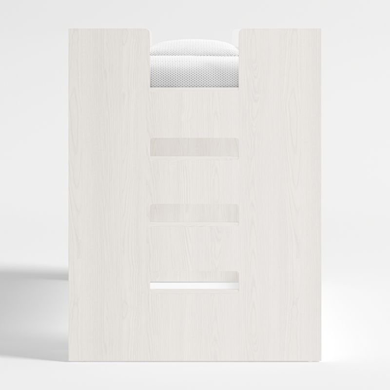 Lit mezzanine bas en bois pour enfants avec échelle droite