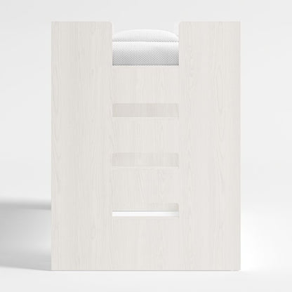 Lit mezzanine bas en bois pour enfants avec échelle droite