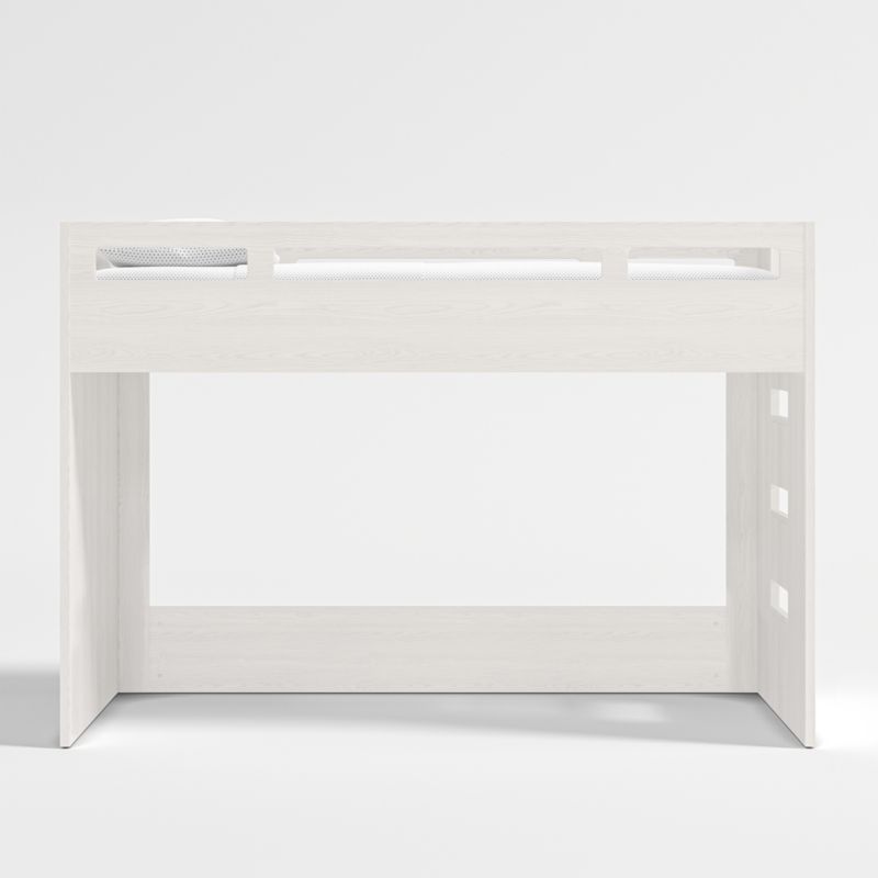 Lit mezzanine bas en bois pour enfants avec échelle droite