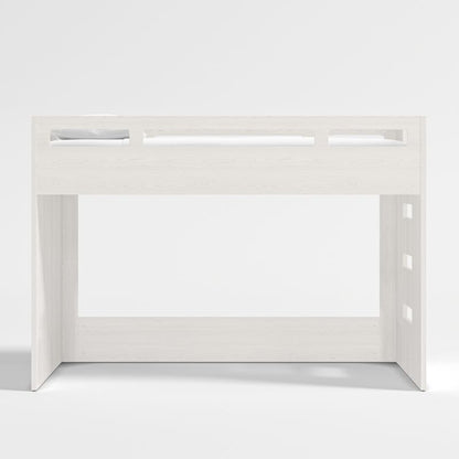 Lit mezzanine bas en bois pour enfants avec échelle droite