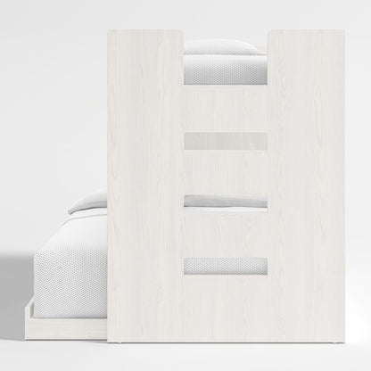 Lit en bois pour enfants avec échelle à gauche