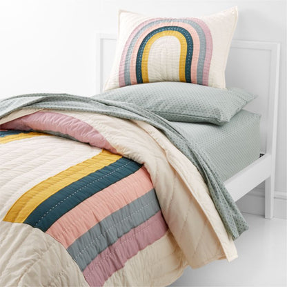 Coussin décoratif arc-en-ciel moderne pour enfants