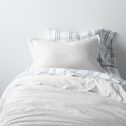 Ensemble de draps en coton biologique teint en fil pour enfants Stax