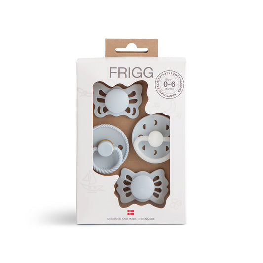 Sucettes Baby Mushie Frigg Première Sucette Moonlight Sailing (Lot de 4)