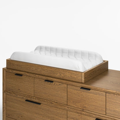 Matelas à langer Baby Bodie en bois brun lin
