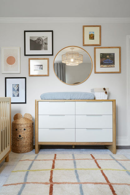 Plafonnier cage à oiseaux pour enfants en bambou et rotin