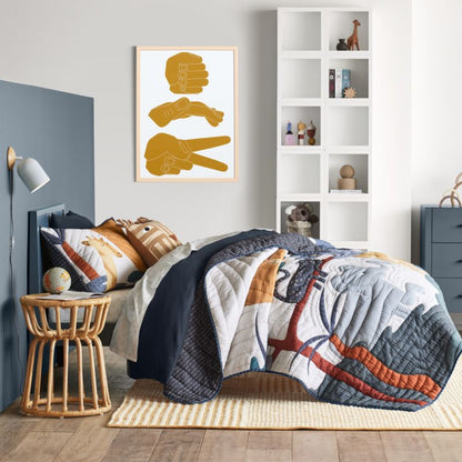 Lit en bois simple pour enfants