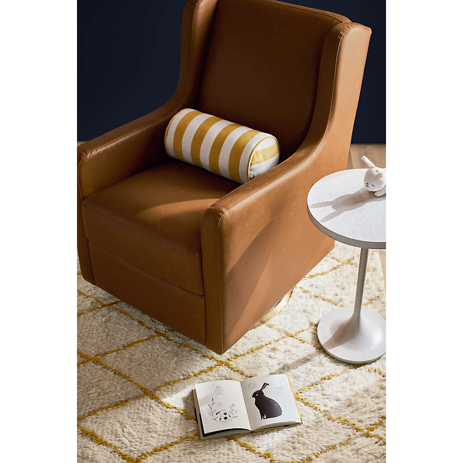 Coussin traversin en velours rayé Savannah Harriet pour enfants