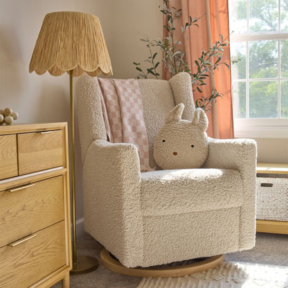 Lampadaire Greta pour enfants en raphia festonné