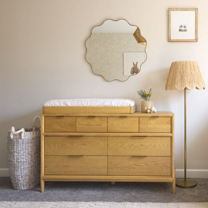 Lampadaire Greta pour enfants en raphia festonné