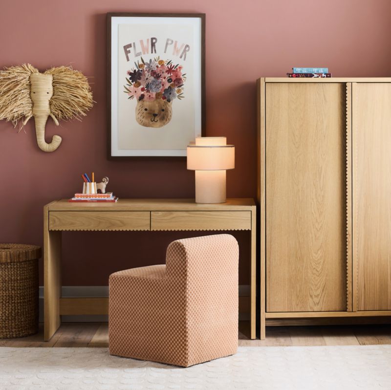 Lampe de table en lin Reese pour enfants