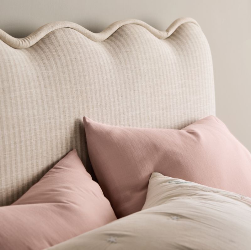 Lit rembourré à rayures Waveland pour enfants