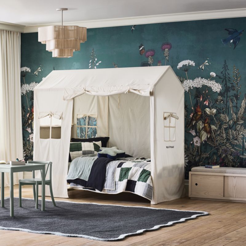 Lit tente en bois de frêne Gemini pour enfants