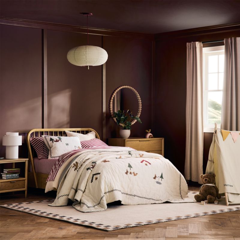 Table de chevet Kids Bodie naturelle avec tiroir