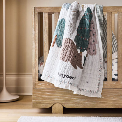 Lit bébé convertible en bois Baby Ellis avec rangement