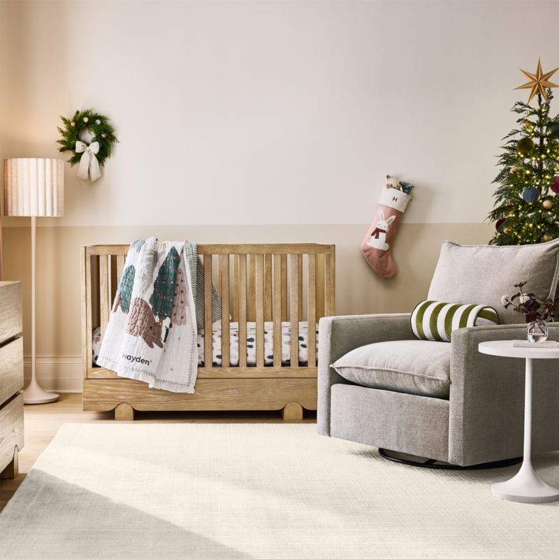Lit bébé convertible en bois Baby Ellis avec rangement