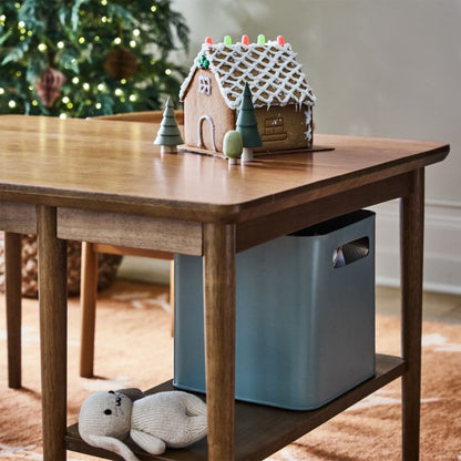 Bac de rangement en métal pour enfants avec poignées