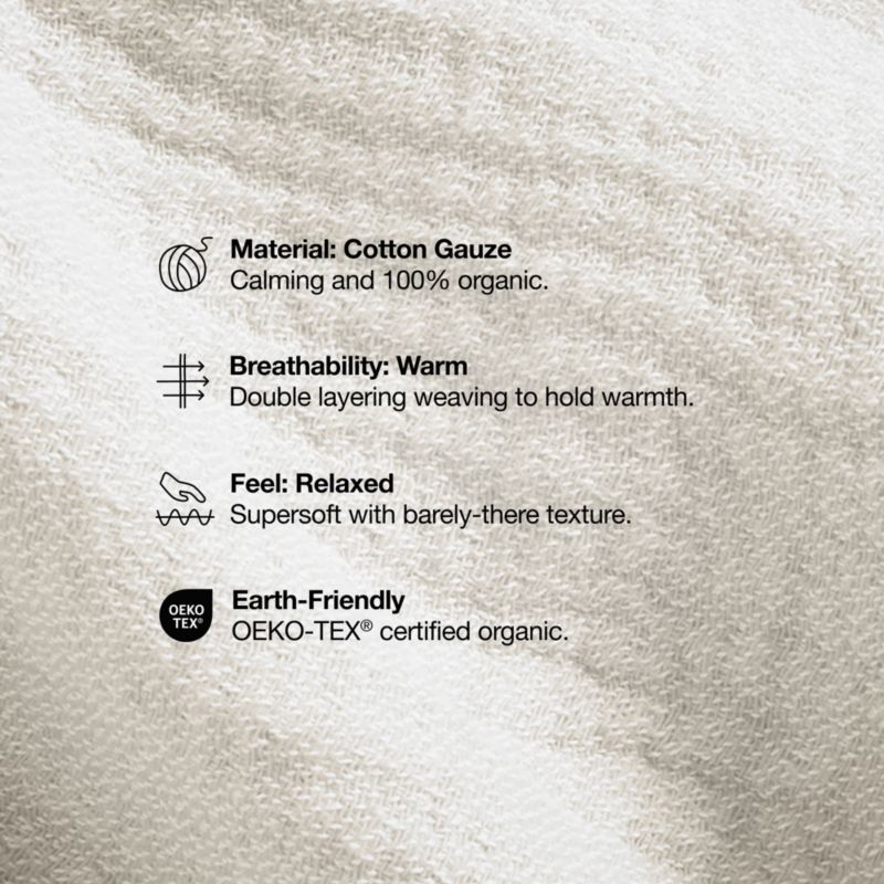 Couverture de berceau en gaze de coton biologique ultra-douce pour bébé