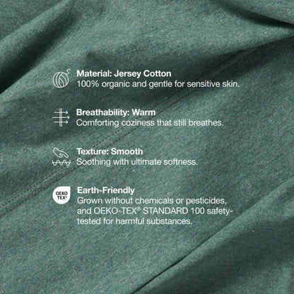 Housse de couette rayée en coton biologique pour enfants