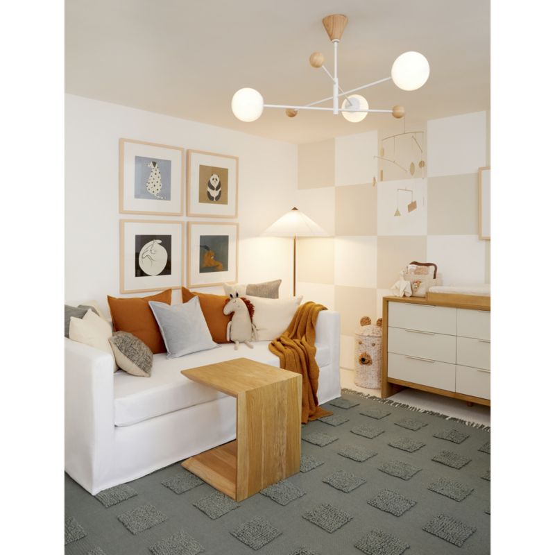 Plafonnier Kids Quinn en métal et bois