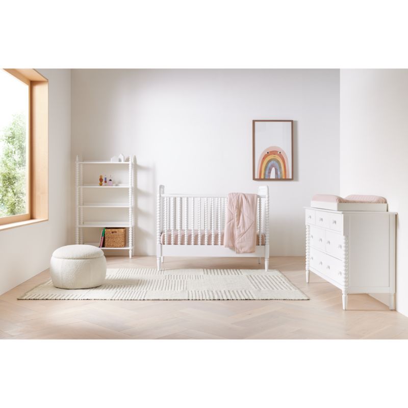 Commode à 7 tiroirs larges en bois Jenny Lind pour enfants
