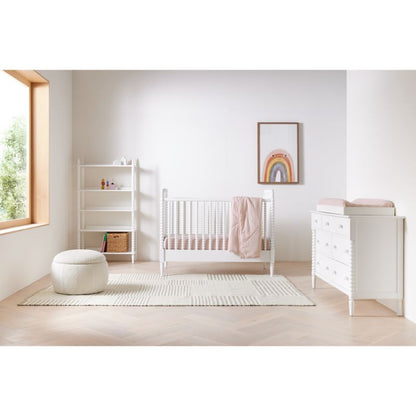 Commode à 7 tiroirs larges en bois Jenny Lind pour enfants