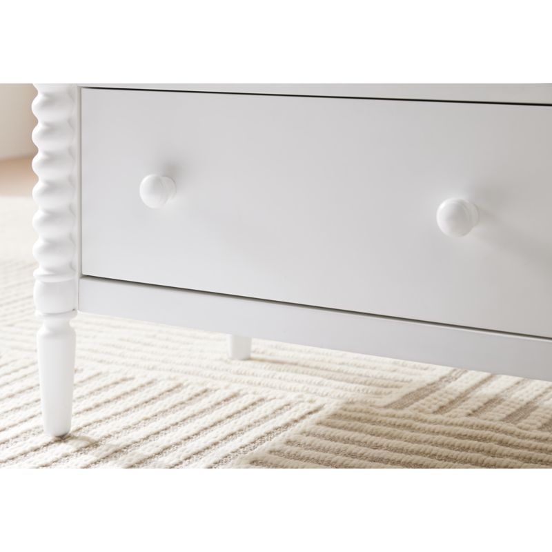 Commode à 7 tiroirs larges en bois Jenny Lind pour enfants