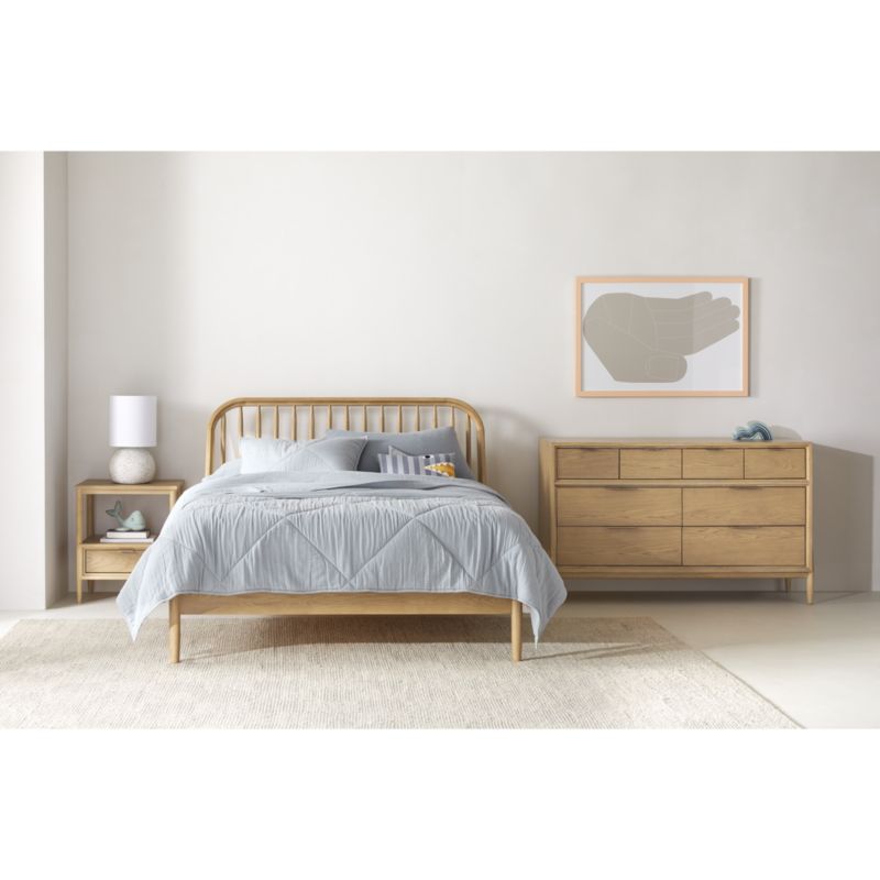 Table de chevet Kids Bodie naturelle avec tiroir