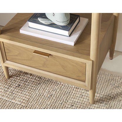 Table de chevet Kids Bodie en chêne naturel avec tiroir 