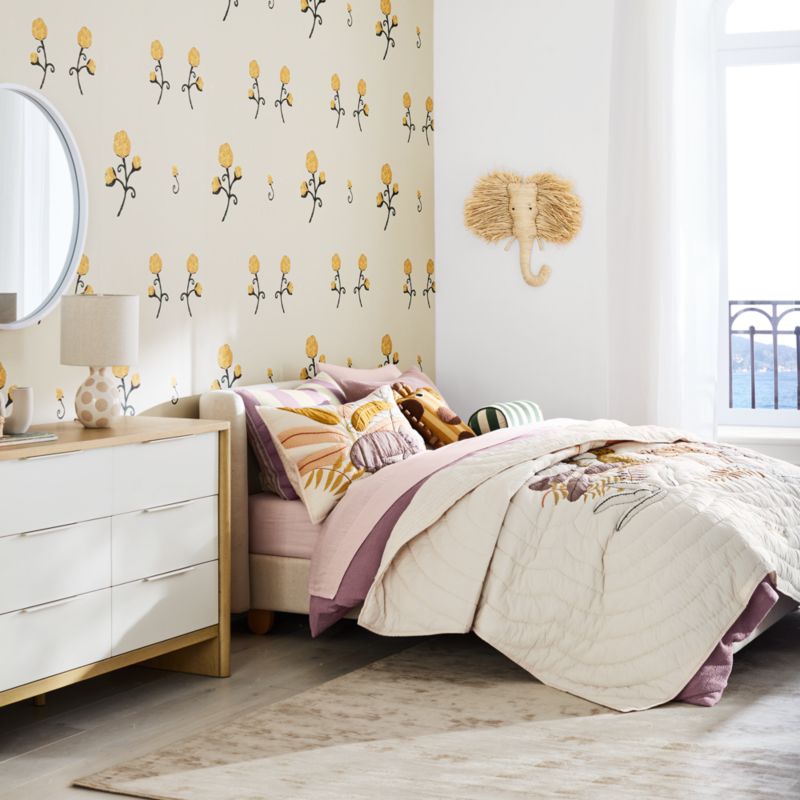 Lampe de table en céramique à pois pour enfants