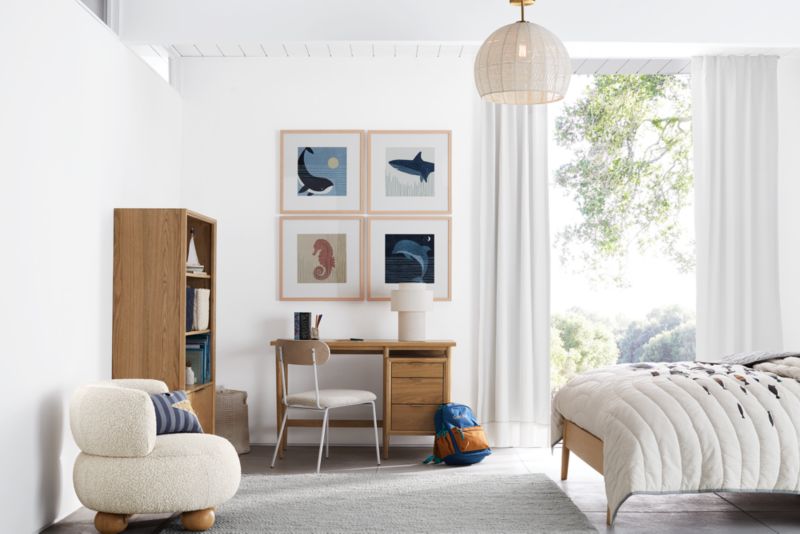 Plafonnier encastré en corde tressée pour enfants