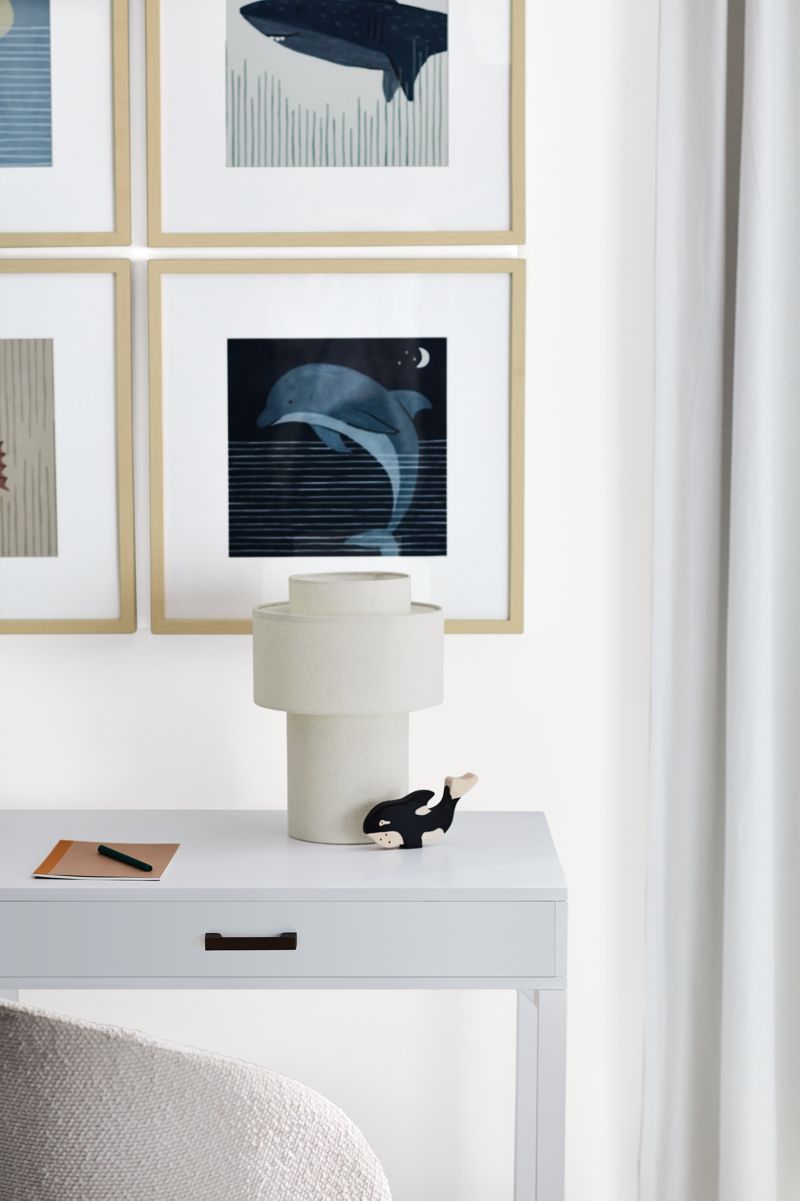 Lampe de table en lin Reese pour enfants