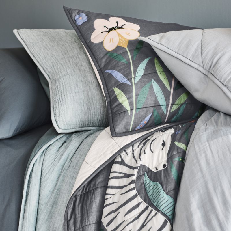 Couette enfant en voile de coton à motif tigre Marrakech Midnight