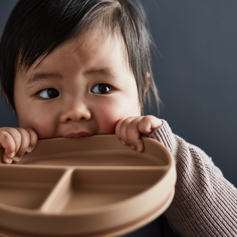 Plaque en silicone à ventouse pour bébé Mushie