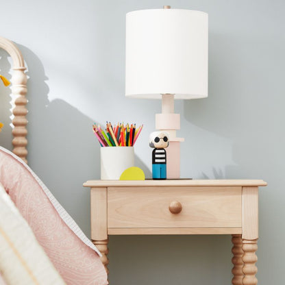 Table de chevet pour enfants Jenny Lind à fuseaux avec tiroir