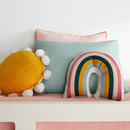 Coussin décoratif arc-en-ciel moderne pour enfants