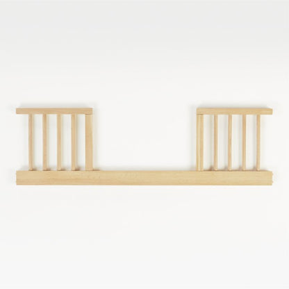 Barrière de lit pour tout-petit Baby Canyon en bois naturel à fuseaux