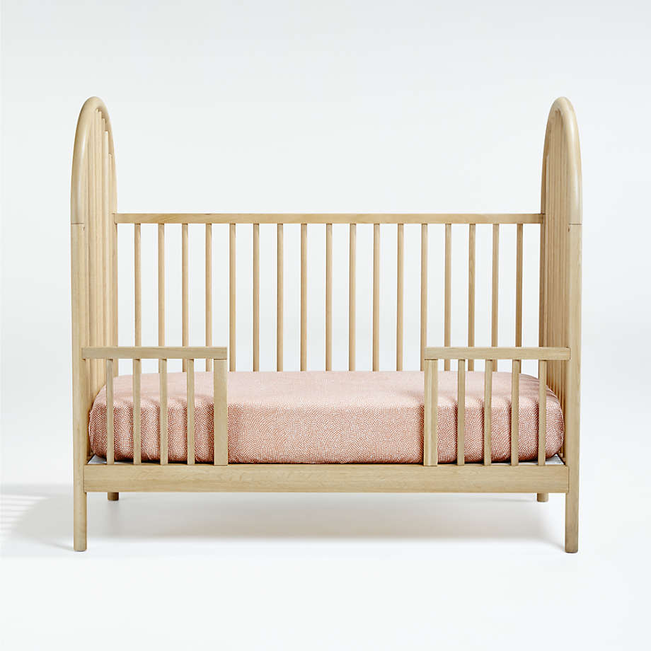 Lit bébé convertible en bois à fuseaux Baby Canyon avec barrière de lit pour tout-petit