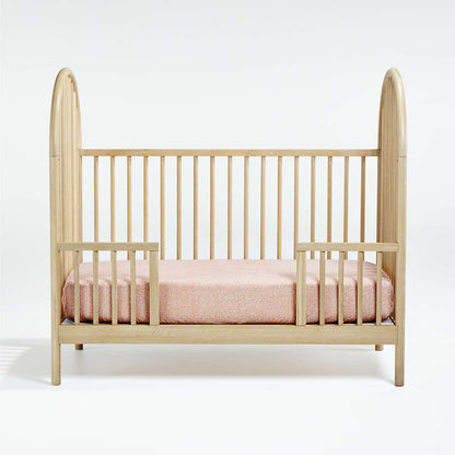 Lit bébé convertible en bois à fuseaux Baby Canyon avec barrière de lit pour tout-petit
