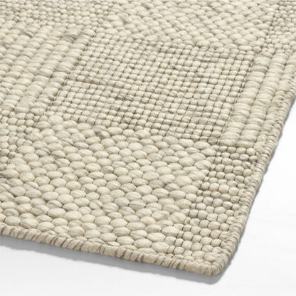 Tapis de performance en laine et polyester à gros carrés pour enfants